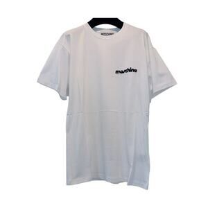 Moschino Black Logo White T Shirt